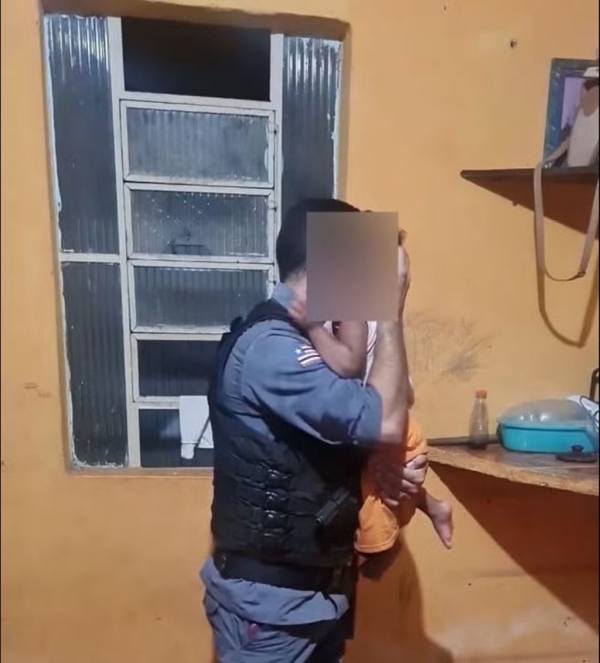 APÓS DENÚNCIA DE MAUS-TRATOS, BEBÊ DE UM ANO É RESGATADO PELA PM EM IMPERATRIZ