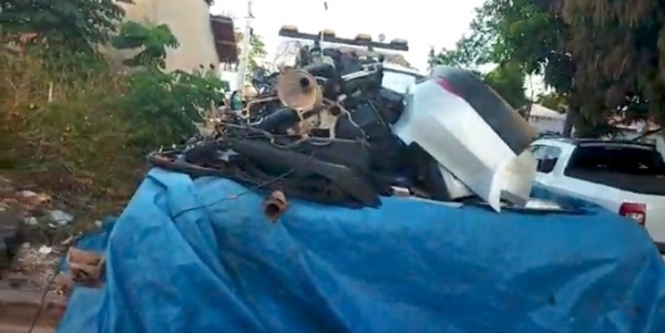 Carros roubados são encontrados desmontados em uma casa de Imperatriz 