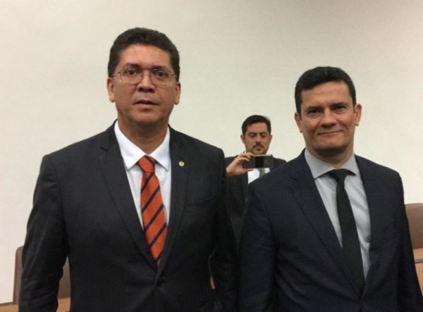 Em Brasília, Jefferson Portela debate Lei Anticrime com Ministro Sérgio Moro