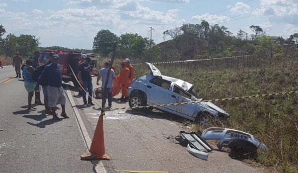 Acidente na BR-222 deixa um morto e quatro feridos