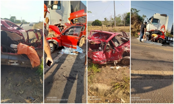 BURITICUPU/MA - COLISÃO FRONTAL DEIXA TRÊS MORTOS NA BR-222