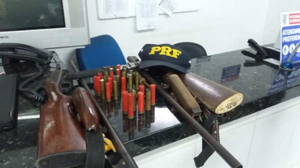 PRF apreende duas armas de fogo na BR-226 em Barra do Corda
