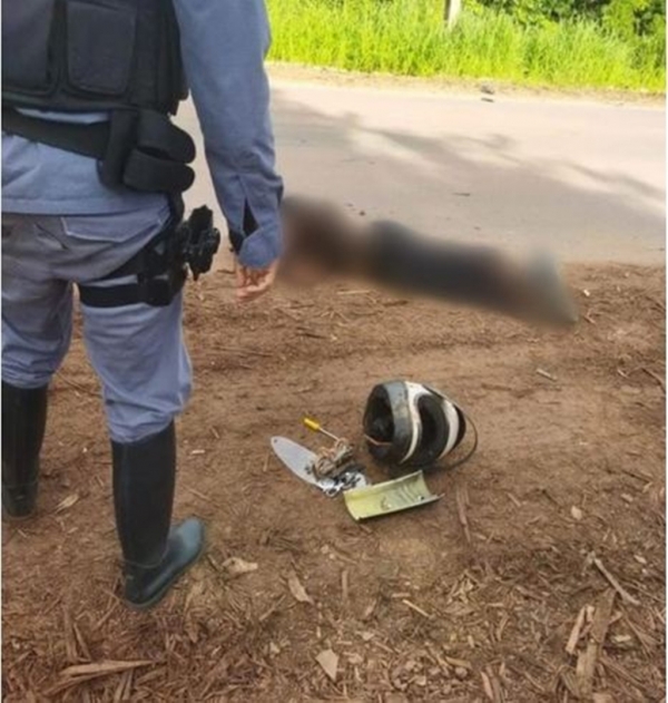 Motociclista sofre acidente após cair em buraco na Estrada do Arroz