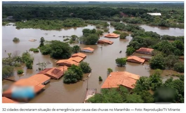 Chuvas no Maranhão: 32 cidades estão em situação de emergência