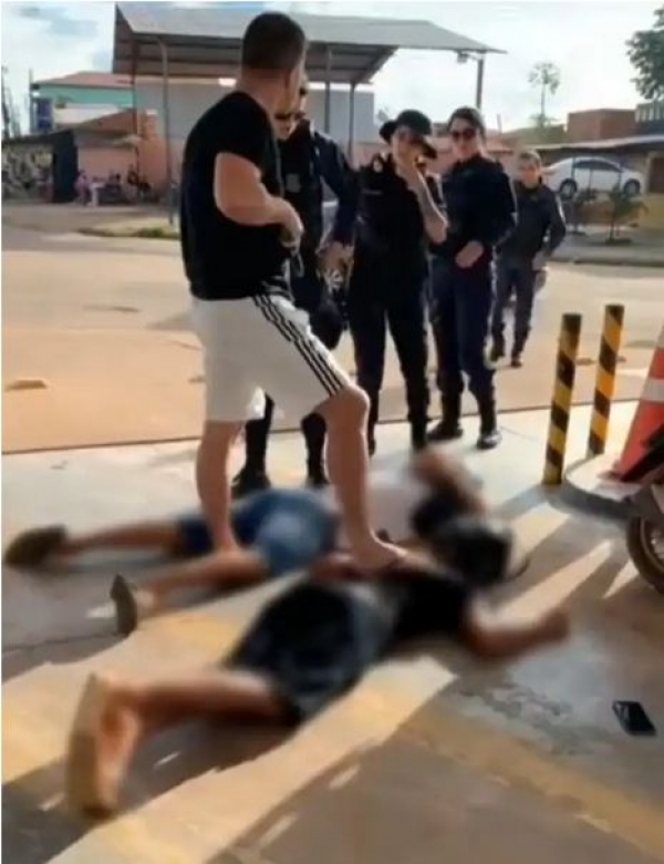 Policial de folga imobiliza suspeitos durante tentativa de assalto a posto de gasolina 