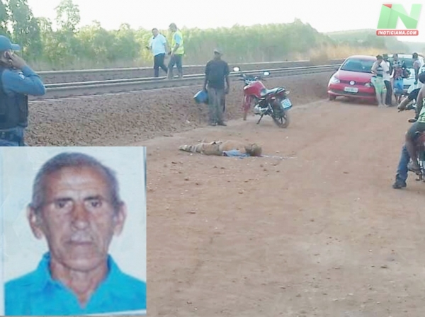 Idoso morre após ser atropelado por trem no Piquiá, em Açailândia