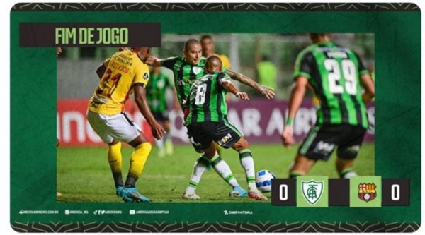Libertadores: América-MG fica no 0 a 0 com o Barcelona de Guayaquil