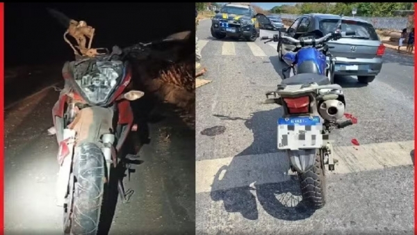 MOTOCICLISTAS SOFREM GRAVES FERIMENTOS EM ACIDENTES NA BR-135, NO MA