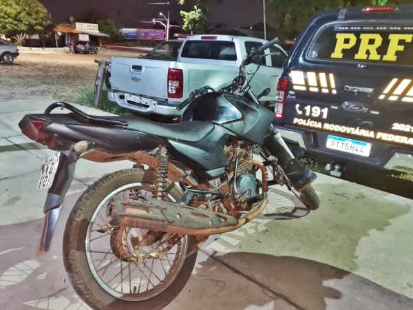 MARANHÃO - PRF apreende na BR-316 motocicleta com motor roubado