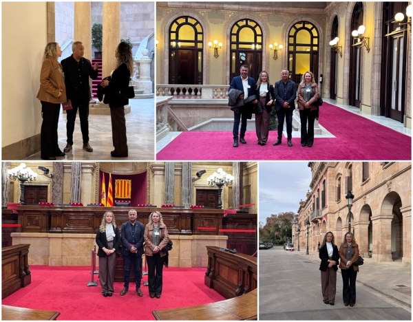  LÍDER POLÍTICA BRASILEIRA VISITA O PARLAMENTO DA CATALUNHA EM BARCELONA