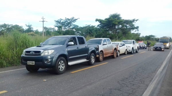 Acidente provoca engarrafamento na BR-010 