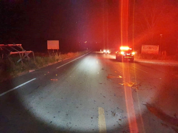 Motociclista fica gravemente ferido após atropelar animal na BR 222, em Açailândia/MA