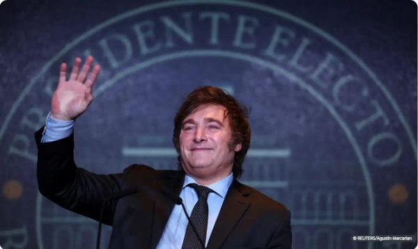 JAVIER MILEI É ELEITO PRESIDENTE DA ARGENTINA