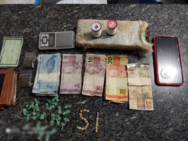 AÇAILÂNDIA - Policia Militar prende homem por tráfico de drogas na zona rural 