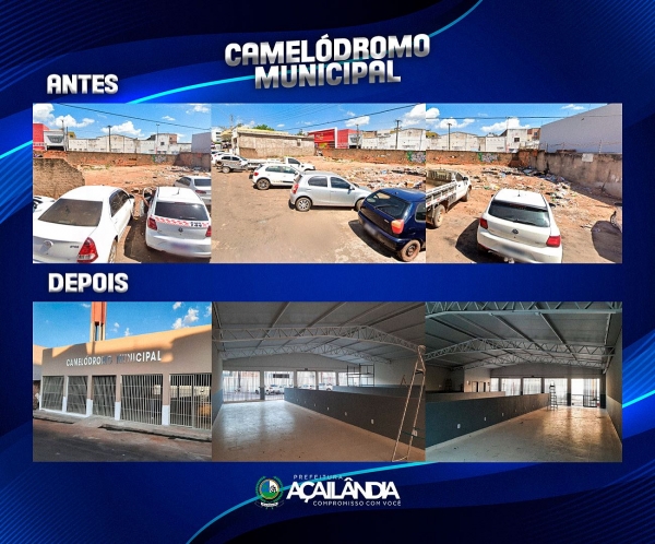 OBRA DO CAMELÓDROMO MUNICIPAL JÁ EM FASE DE ACABAMENTO E LOGO SERÁ ENTREGUE À POPULAÇÃO