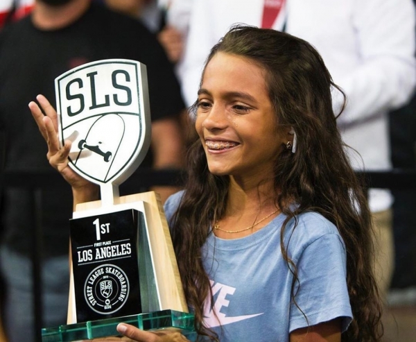 DE IMPERATRIZ PRO MUNDO - Histórico! Aos 11 anos, Rayssa Leal, a 'Fadinha', é campeã da etapa de Los Angeles da SLS 2019