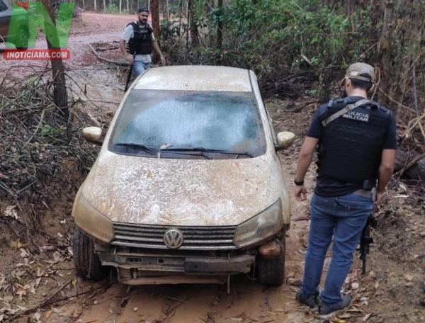 AÇAILÂNDIA - POLÍCIA MILITAR RECUPERA TÁXI TOMADO DE ASSALTO NA ZONA RURAL 