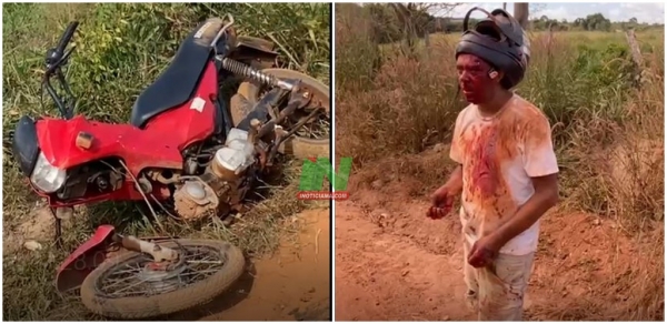 AÇAILÂNDIA – COMUNICADOR FRAN LISBOA SOFRE ACIDENTE NA ESTRADA DO PEQUIA DOS BAIANOS 