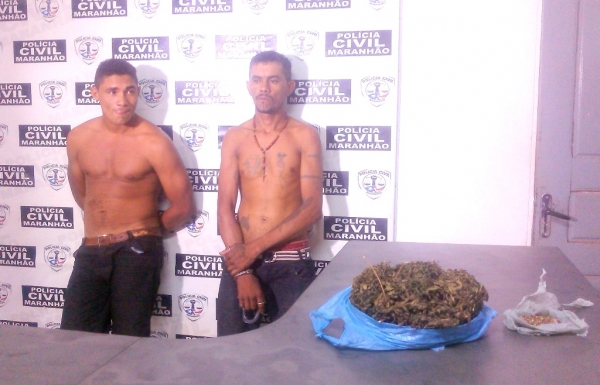 Polícia Civil prende dois homens dentro uma van com maconha e sementes da droga que viriam para Açailândia.