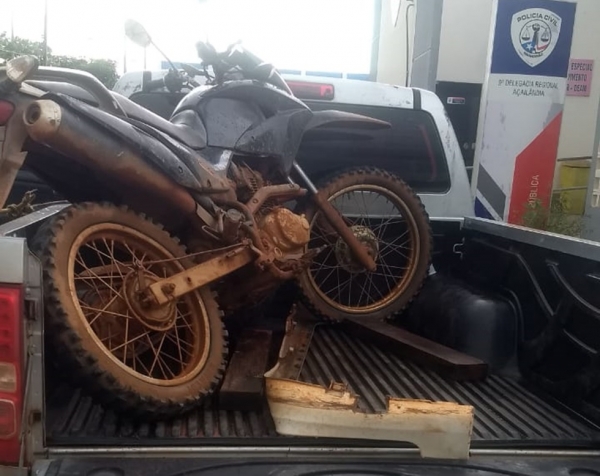 AÇAILÂNDIA - Policia recupera moto roubada em povoado 