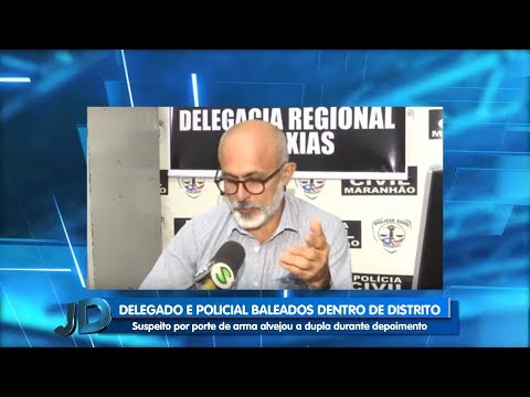 Delegado baleado por detento durante depoimento segue internado
