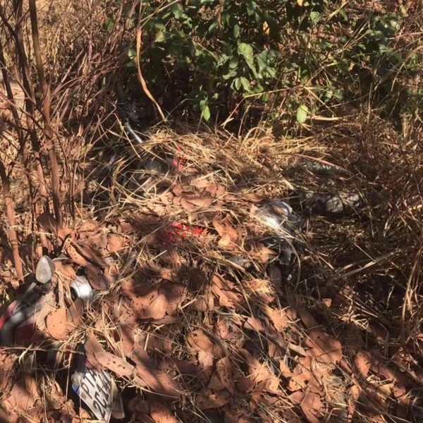 POLÍCIA LOCALIZA MOTOS ROUBADAS ENTERRADAS EM MATAGAL EM IMPERATRIZ