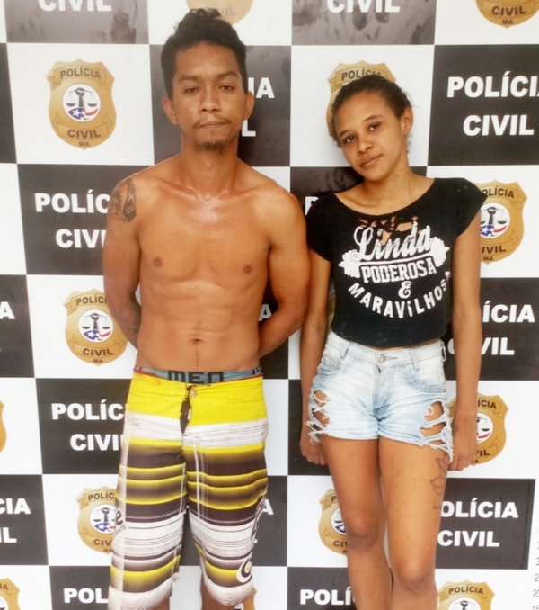AÇAILÂNDIA – Casal é preso na Vila Capeloza por posse ilegal de arma de fogo, receptação e tráfico de droga.