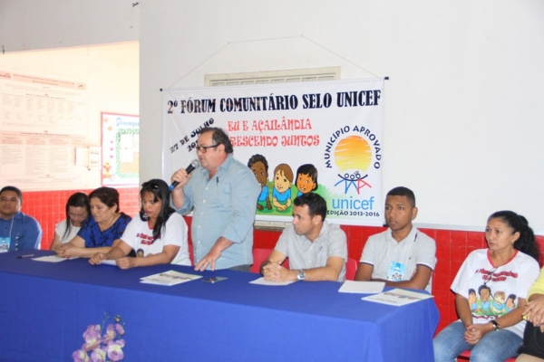 Realizado 2 º Fórum Comunitário Selo UNICEF