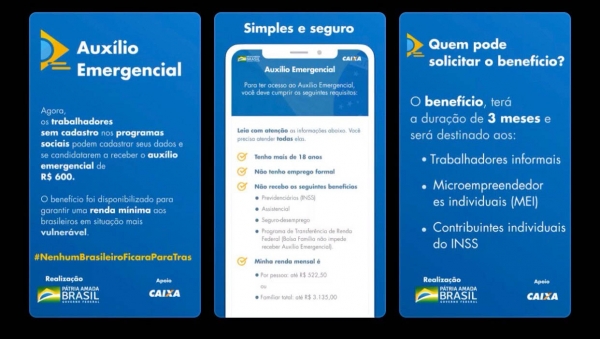 Caixa lança site e aplicativo para solicitar auxílio emergencial de R$ 600