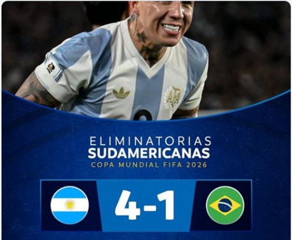 EM NOITE PARA ESQUECER, BRASIL É GOLEADO PELA ARGENTINA POR 4 A 1
