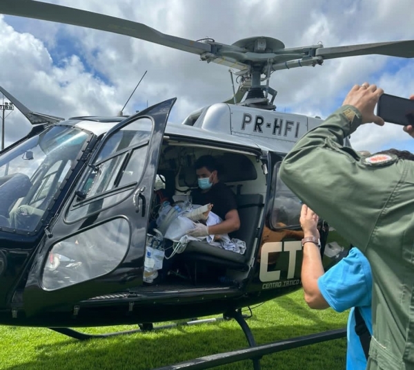 MARANHÃO - Criança baleada em confronto é transferida para hospital em Imperatriz