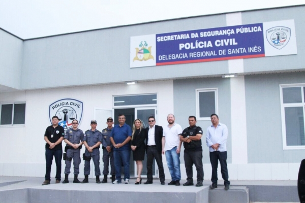 Flávio Dino vistoria Delegacia e Batalhão de Polícia em Santa Inês e marca data de inauguração