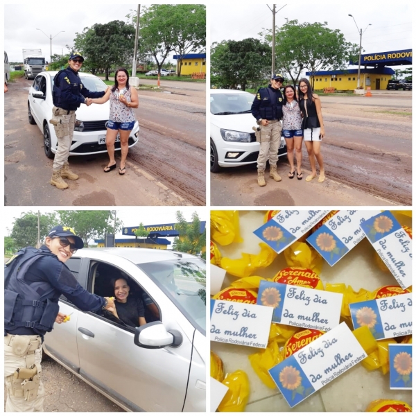 PRF na Região Tocantina celebra o Dia Internacional da Mulher com fiscalização voltada para o público feminino