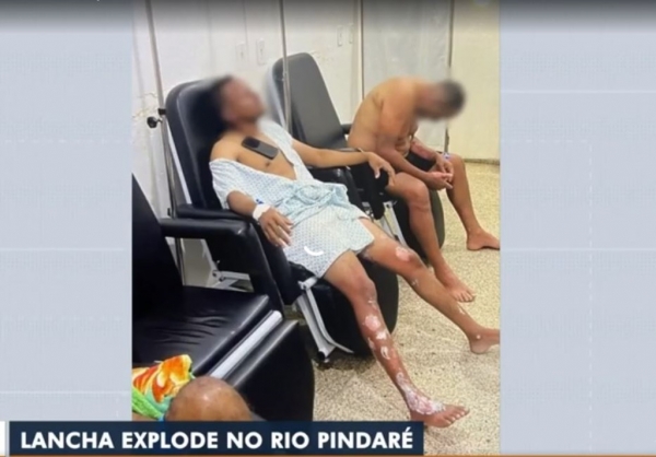 VÍDEO: LANCHA PEGA FOGO E DEIXA TRÊS PESSOAS GRAVEMENTE FERIDAS EM MONÇÃO