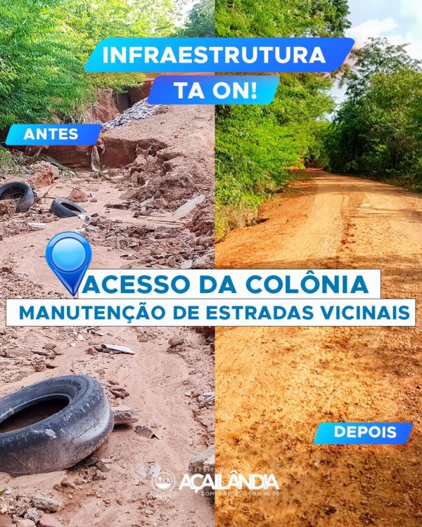  AÇAILÂNDIA: PREFEITURA REALIZA MANUTENÇÃO DE ESTRADAS VICINAIS 