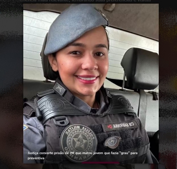 JUSTIÇA CONVERTE PRISÃO DE PM QUE MATOU JOVEM QUE FAZIA “GRAU” PARA PREVENTIVA 