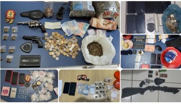Polícia prende 12 pessoas em operação contra o tráfico de drogas em Porto Franco, no MA