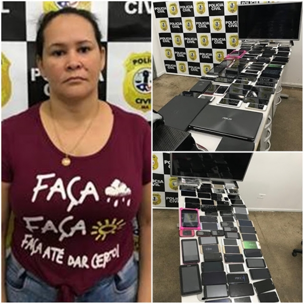 Mulher é presa em Imperatriz com quase 70 celulares