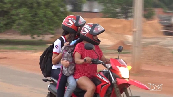 Cidade no Maranhão tem metade dos condutores sem habilitação e 80% dos acidentes envolvem motos