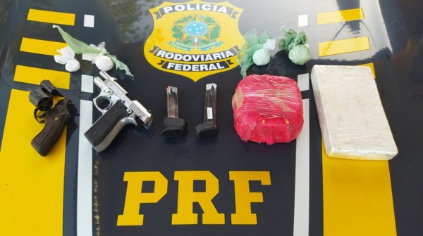 Homem é flagrado com armas e drogas na BR-135, em São Luís/MA