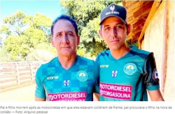 Pai e filho morrem após as motocicletas em que eles estavam colidirem de frente no Maranhão; pai procurava o filho na hora da colisão