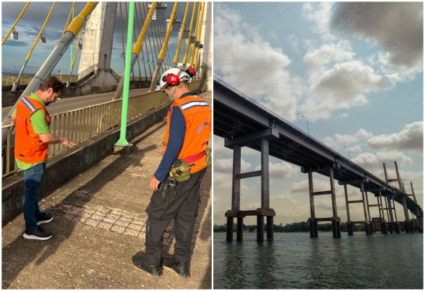IMPERATRIZ - DEFESA CIVIL FAZ VISTORIA NA PONTE DOM AFFONSO FELIPPE GREGORY 