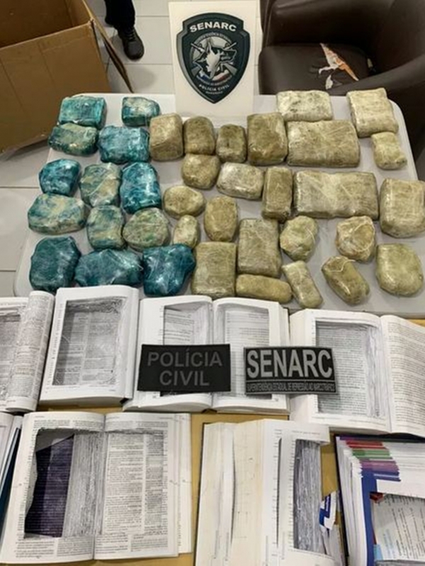 Preso mais um suspeito de envolvimento em apreensão de droga escondida dentro de livros em São Luís