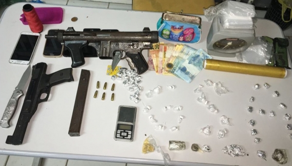 Polícia apreende metralhadora em casa usada como bar de fachada no Maranhão
