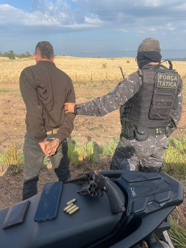 AÇAILÂNDIA - ASSALTANTE É PRESO APÓS SER PEGO FUGINDO COM MOTO ROUBADA NA BR-010