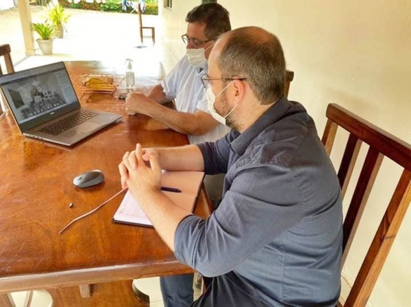 AÇAILÂNDIA - Prefeito Aluísio participa de reunião do consórcio Intermunicipal Multimodal - CIM, para compra de vacina contra covid-19