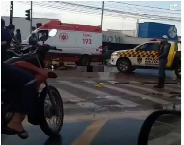 Motociclista morre após colisão entre moto e ônibus de empresa privada em São Luís