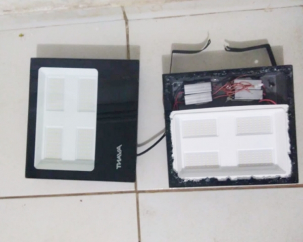 AÇAILÂNDIA - Policia Militar prende suspeito de furtar refletores de ginásio poliesportivo no bairro Laranjeiras