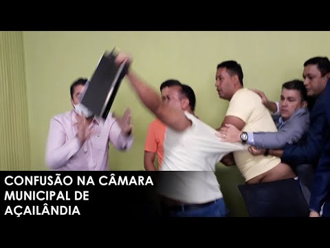 AÇAILÂNDIA- Veja na Integra toda a confusão que aconteceu hoje pela manhã na câmara municipal