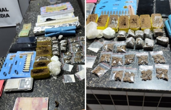 SERVIÇO DE INTELIGÊNCIA E FORÇA TÁTICA DO 26° BPM PRENDEM MULHER POR TRÁFICO DE DROGAS, EM AÇAILÂNDIA